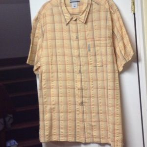 Orangey yellow MENS COLUMBIA shirt